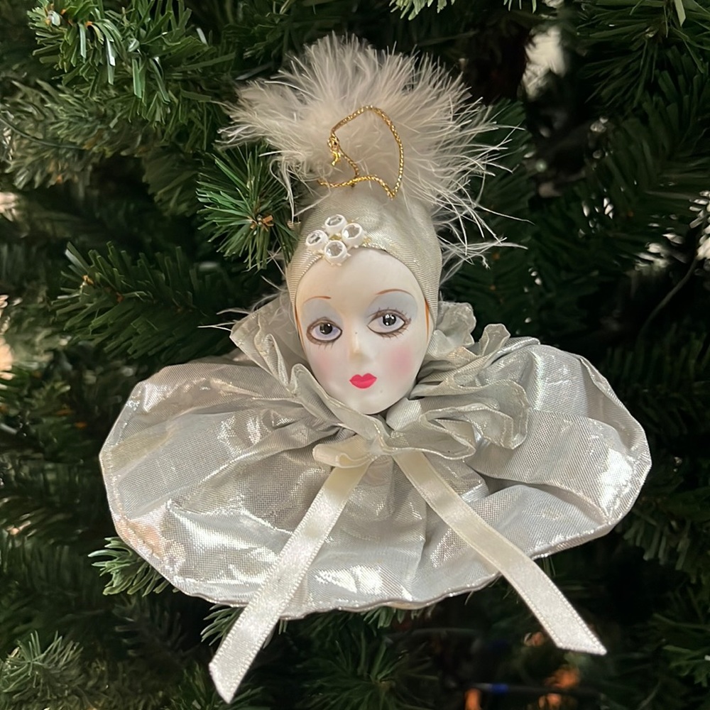 Vintage Schmid Pierrot Love Ornament